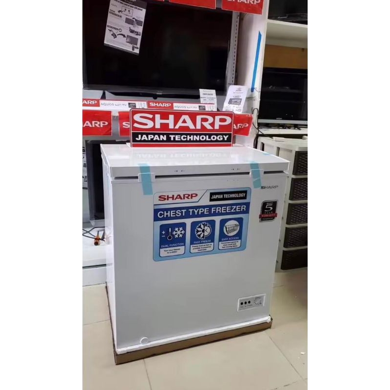 Sharp chest inverter freezer 5.3cu.ft
