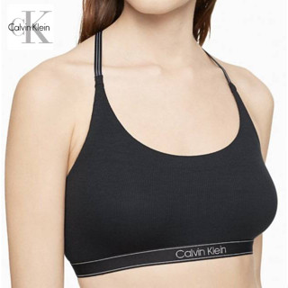 พร้อมส่งในไทย📦ชุดชั้นใน CALVIN KLEIN Pure Ribbed Unlined Bralette**ของเเท้