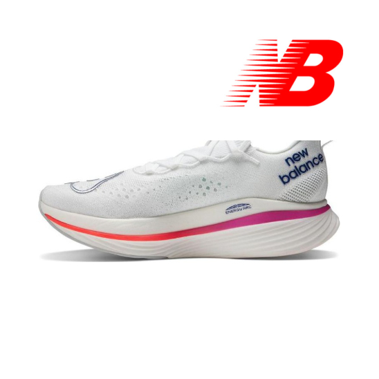 New Balance NB FuelCell SC Elite v3 Non-slip wear-resistant low-top running shoes White Silver Pink 