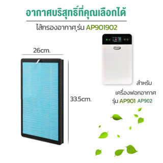 Gmax ไส้กรอง สำหรับเครื่องฟอกอากาศGmax ขนาดกว้าง 26 ซม. สำหรับพื้นที่ 35 ตรม.