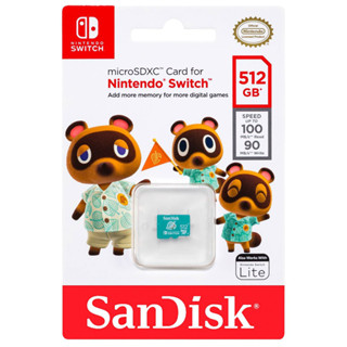 [ประกันศูนย์] SanDisk Micro Sd Card SDXC 512 Gb Nintendo®-Licensed Memory Cards Nintendo Switch accessories