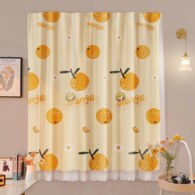 พร้อมส่ง ผ้าม่านหน้าต่าง ประตู 2 ชั้น ทึบแสง โปร่งแสง ผ้าม่านตีนตุ๊กแกติด ราคาถูก