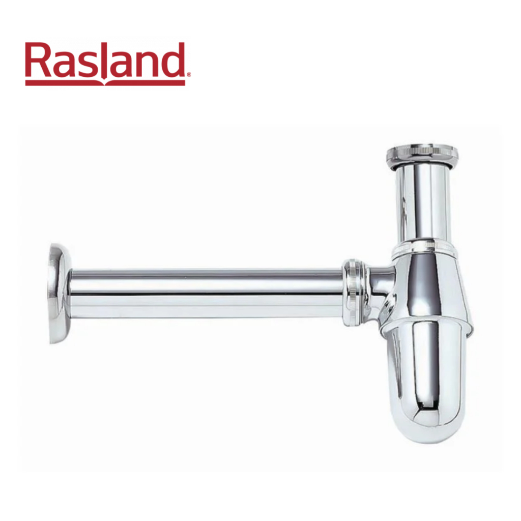 ท่อน้ำทิ้ง ท่อน้ำทิ้งอ่าง ท่อน้ำ อ่างล้างหน้า แบบกระปุก RASLAND รุ่น RA P8008A/30(S) ยาว 30 ซม. สีโค