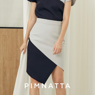 Pimnatta Lyla Skirt (สินค้าพร้อมส่ง🛒) กระโปรงทูโทน ผ้า BM นำเข้า ใส่สบาย ใส่ไปทำงานก็ให้ลุคเรียบหรูดูแพง