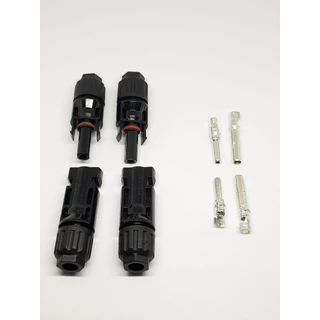 [ใหม่] มีรับประกัน ขั้วต่อสายไฟแผงโซล่าร์เซลล์ MC4 CONNECTOR รุ่นไม่มีแกนเหล็กด้านใน ยึดติดแน่นไม่มีหลุดไม่มีขยับ
