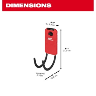 Milwaukee​ PACKOUT​ตะขอ​แขวน​อเนก​ประสงค์​แบบ​โค้ง​6นิ้ว 48-22-8331