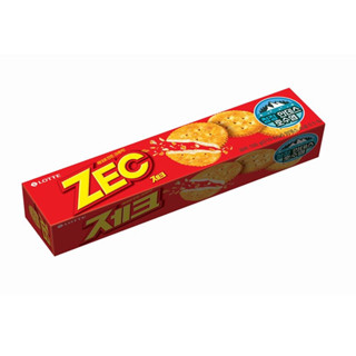 Lotte ZEC ขนมเเคร็กเกอร์ บิสกิต ขนมเกาหลี 제크 100g.