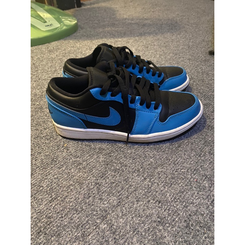 nike jordan1 low laser blue/black มือสองของแท้