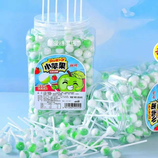 อมยิ้มมินิ ลูกตา รวมมินิอมยิ้ม ชิ้นละ3.5g. (50-200ชิ้น) Mini lollipop สีสันสดใส อมยิ้มสผลไม้คละสี