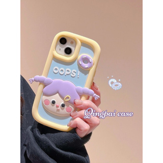 CS121 เคสมือถือซิลิโคนลายการ์ตูน Baby เด็กผมม่วงน่ารักๆ เคสนิ่มๆ สินค้าพร้อมส่ง