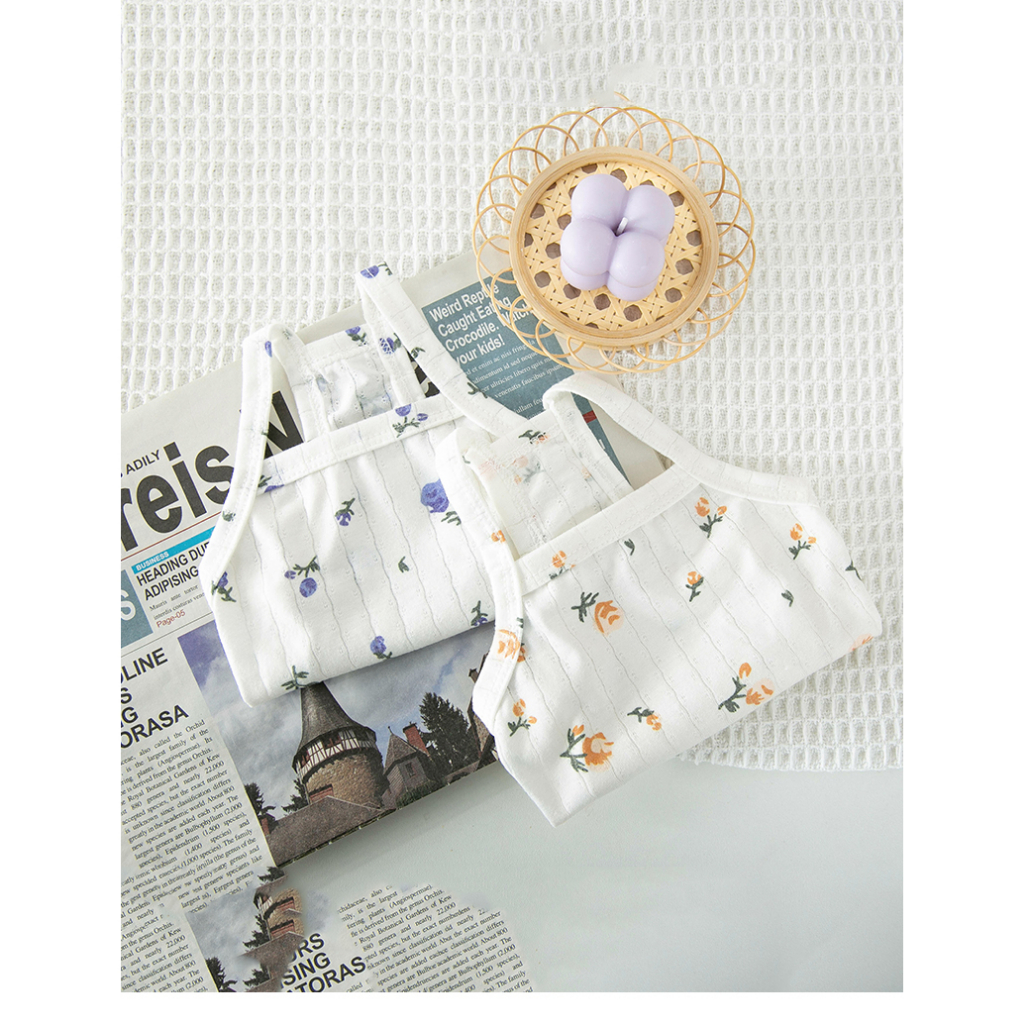 💥พร้อมส่ง💥D08 เสื้อลายเดี่ยวลายดอกไม้