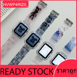 สายซิลิโคนสำหรับ iWatch Series 8 7 6 SE 5 4 3 2 1 สายพิมพ์ลายน่ารัก 38mm 40mm 41mm 42mm 44mm 45mm