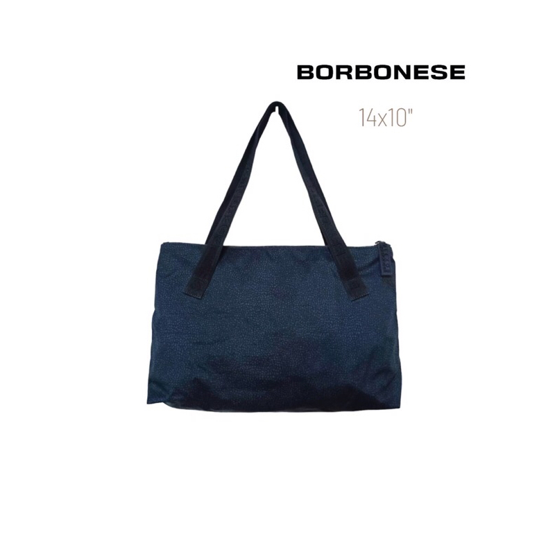 👜กระเป๋าผ้าลายหนังกวาง BORBONESE REDWALL +ใบลูก