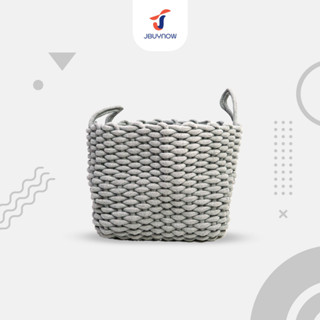 Rope basket ตะกร้าเก็บของ เชือกสาน 35x28x30 cm