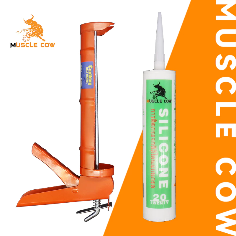 MUSCLE COW กาวอะคริลิก กาวซิลิโคน ซิลิโคน ซีลแลนท์ อะคิลิก มีให้เลือก 3 สี ยาแนวกระเบื้อง อะคริลิคซีลแลนท์