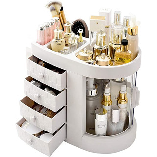 ชั้นวางเครื่องสำอาง Makeup Organizer Clear Cosmetic Storage Organizer บนโต๊ะเครื่องแป้ง - สินค้ามีพร้อมส่ง-