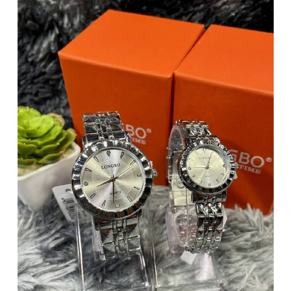 นาฬิกา Longbo 👉🏻สายเลส   งานแท้ 100% พร้อมกล่องแบรนด์ Code:W3D080266