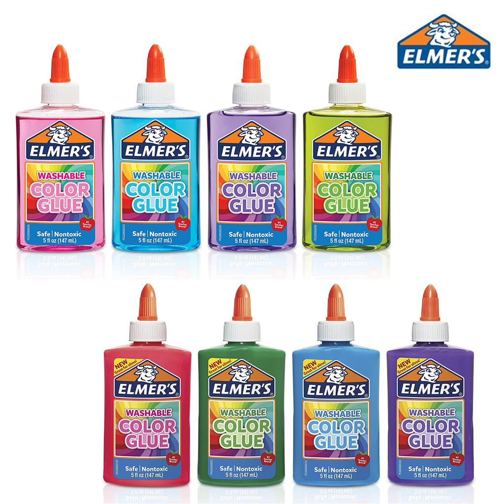 Elmer's Washable Colors Glue ขนาด 5 Ounces หรือ 147ML สำหรับทำสไลม์