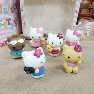 โมเดล คิตตี้ Model Hello Kitty เซ็ท 6 ตัว น่ารัก ตั้งโชว์ ของเล่น ของขวัญ ของฝาก