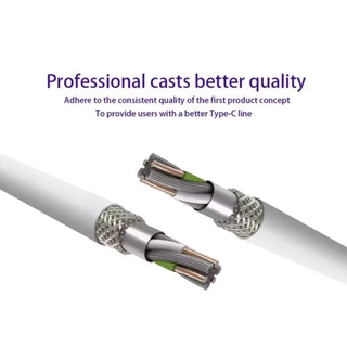 สายชาร์จ Type-C สายชาร์จไทป์ c สายชาร์จเร็ว หัวเหว่ย ซิงค์ข้อมูลอย่างเสถียร สายชาร์จแท้5A Super Fast Charging Cable