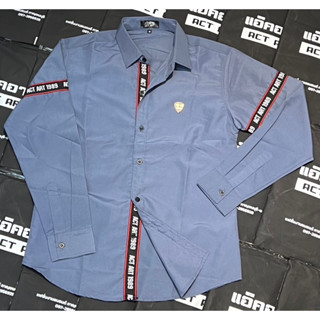 เสื้อเชิ๊ต ACT ART 1989 แขนยาว สียีนส์