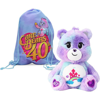 ตุ๊กตาแคร์แบร์ Care Bears Care-a-Lot Bear 40th Anniversary Slumber Party Set ขนาด 16 นิ้ว