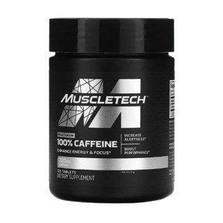 (พร้อมส่ง!) MuscleTech, Platinum 100% Caffeine, 220 mg, 125 เม็ด