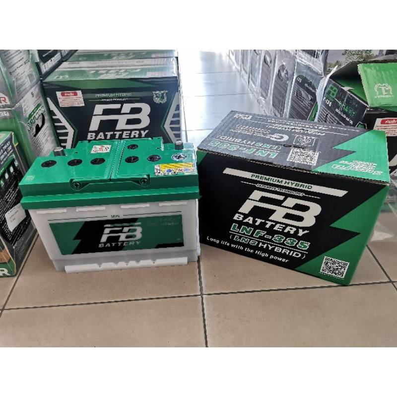FB BATTERY​ REVO, ALNEW​ D-MAX​ LNF-335​ แบตเตอรี่น้ำมี 77 แอมป์