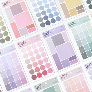 Color palette สติกเกอร์โพสอิท โพสอิทหลากสี สติกเกอร์คั่น