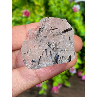 ก้อน ไหมดำ ควอตซ์ แก้วขนเหล็ก Black Rutilated Quartz Rough 126.17 กะรัต Cts. พลอยแท้ อัญมณีมงคลประจําวันเกิด เครื่องประด