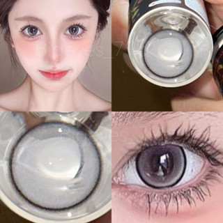 ✨ Gray ขนาดตาโต (Bigeyes) ☀️กรองแสง uv เลนส์แท้จดทะเบียนถูกต้อง ผ่านอย.ไทย บิ๊กอายสีเทา✔️