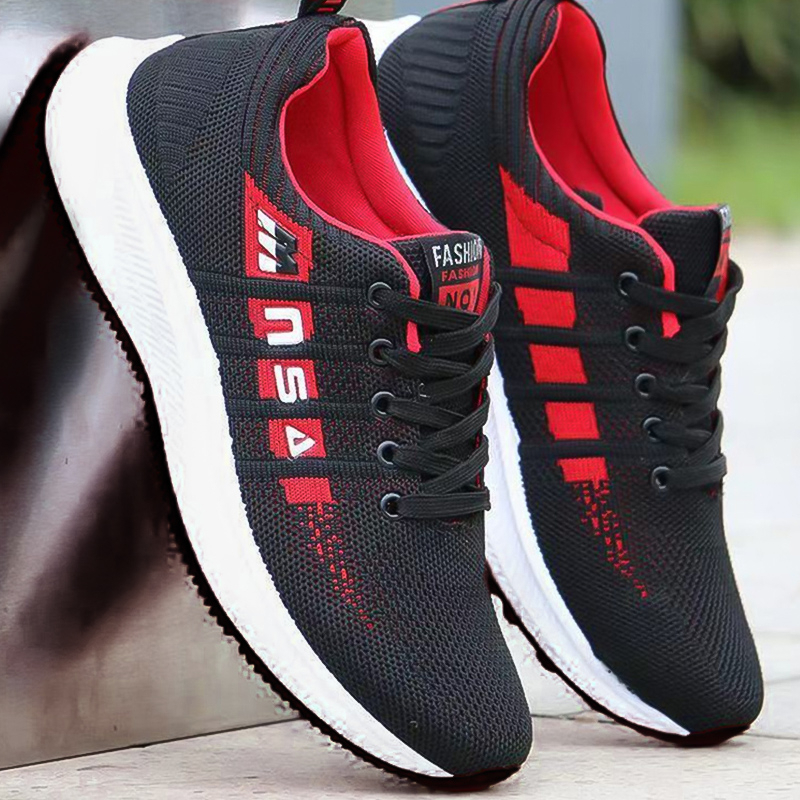 LHfashion รุ่นใหม่🔥รองเท้าผ้าใบแฟชั่น กีฬา ดีเทลแต่งลายด้านข้าง มาพร้อมกันถึง3 สี พื้นนิ่ม ระบายอากาศ - รูปที่ 7