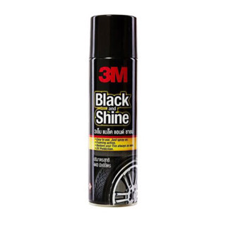 3M Black&amp;Shine โฟมทำความสะอาดและเคลือบเงายางรถยนต์ 440ml โฟมเคลือบเงายาง โฟมทำความสะอาดยาง