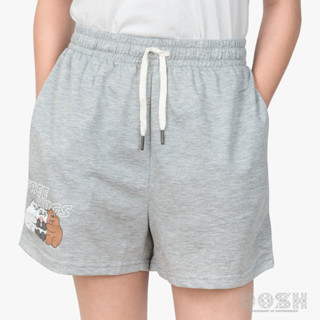 DOSH WOMENS SHORTS WE BARE BEARS กางเกงขาสั้นลำลอง ผู้หญิง DBBWR1004-GY