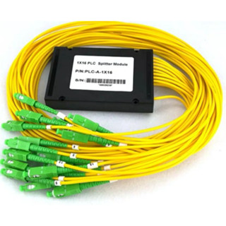 PLC SPLITTER FIBER OPTIC SC/APC 1X16 Single mode อุปกรณ์แยกสัญญาณแสง