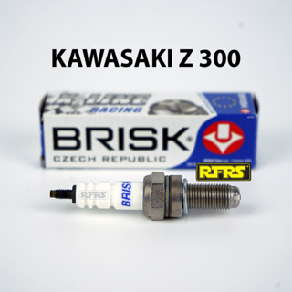 หัวเทียน BRISK X-Line 4 เขี้ยว แกนเงิน KAWASAKI Z300 Spark Plug (8X21ROA) รองรับทุกน้ำมัน Made in EU