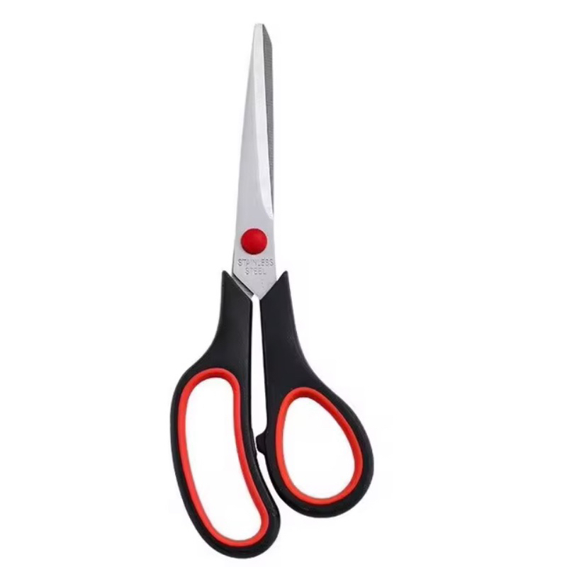 กรรไกร กรรไกรสแตนเลส สีดำ ขนาด 19.5cm 7.5 นิ้ว กรรไกร ตัดกระดาษ กรรไกรอเนกประสงค์