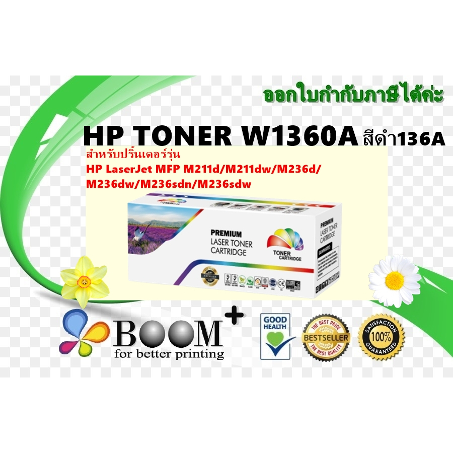 HP TONER W1360A BLACK 136A REMANU
