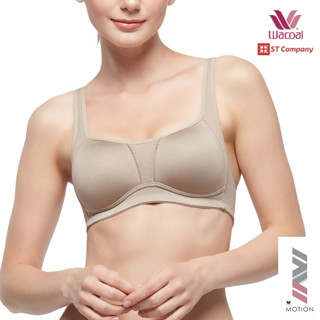 บราออกกำลังกาย Sport Bra สีน้ำตาล (Brown) รุ่น WR1491 ไม่มีโครง เสื้อใน ชุดชั้นใน วาโก้ Exercise บรา ออกกำลังกาย Wacoal