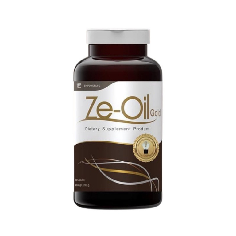 Ze-Oil Gold ซีออยล์ โกลด์น้ำมันสกัดเย็น 4 ชนิด 300 แคปซูล 1 ขวด ze oil gold