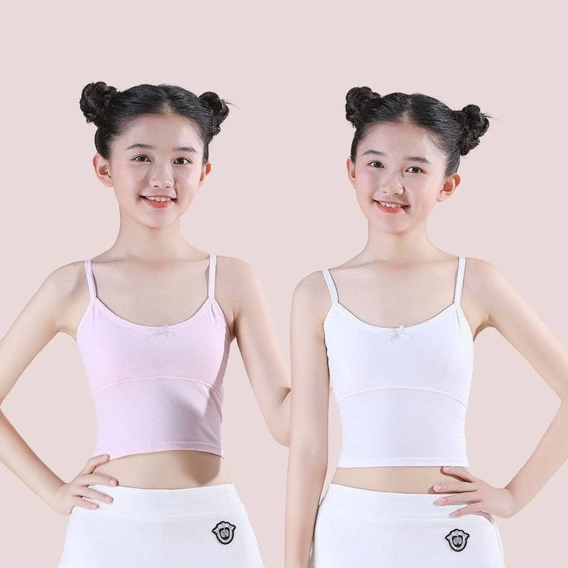 เสื้อซับในเด็ก เสื้อบังทรง ผ้าคอดตอน มีซับด้านหน้าบังจุก ราคาประหยัด