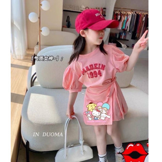 ❌พร้อมส่ง❌💗ชุดเซ็ทซานริโอ้(เสื้อกางเกงกระโปรง)💗