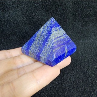 พีระมิดหินลาพิสลาซูลี ลาพิสลาซูลี หินลาพิสลาซูลี่(Lapis Lazuli)พีระมิด ปิรามิด สูง 3.4 ซม.กว้าง 4 ซม.หนา 3.9 ซม.