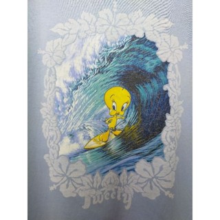 เสื้อยืดด มือสอง ลายการ์ตูน Tweety อก 44 ยาว 29