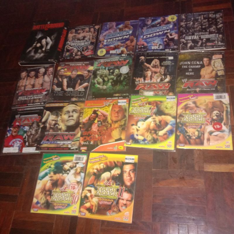 แผ่นมวยปล้ำ vcd & dvd (หายากมาก) แผ่นแท้ มือสอง