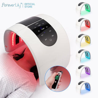 Foreverlily【1-3 Days Delivery】LED Phototherapy Mask อุปกรณ์ความงาม 7 สีLED Photon บำบัดความร้อน พอกหน้า สิวลบอุปกรณ์ LED Photon Machine