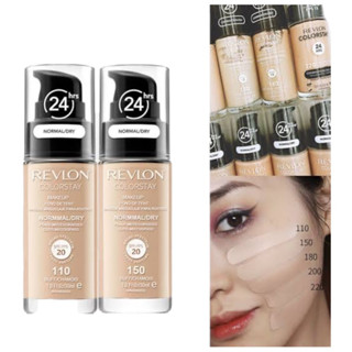 รองพื้นเรฟลอน REVLON รองพื้นปกปิด เรียบเนียนเกลี่ยง่ายSPF20 PA+++   (( เบอร์220 สำหรับผิวสองสี ขนาด30ml ))