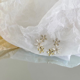 trio flower - morning.earrings