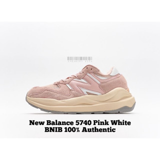 ของแท้ 100% New Balance 5740 Pink White