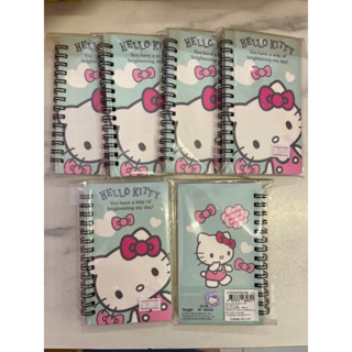 สมุดบันทึก เล่มเล็ก สันห่วง ลาย Hello Kitty มี 80 แผ่น กระดาษถนอมสายตา ลิขสิทธิ์แท้